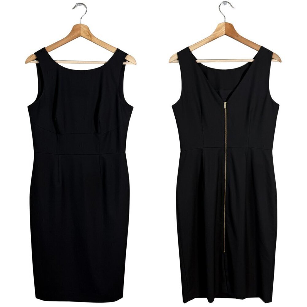 Banana Republic Sleeveless Sheath Dress Women's 6 Black Career Professional LBD